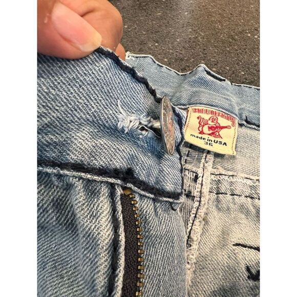 TRUE RELIGION BILLY SUPERT ROW 36 SEAT 33  VINTAGE Made in USA - Picture 8 of 14